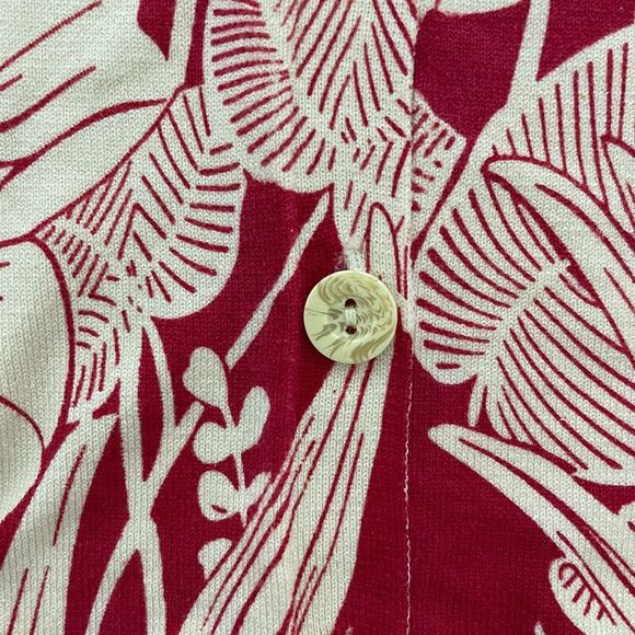 Chicos Tops Womens 2 Large Red Green Floral Silk Nylon Buttons Lot of 2 - Picture 7 of 13